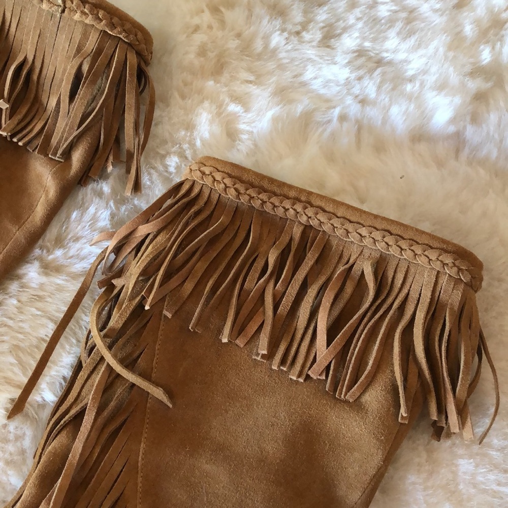 Sam Edelman Suede Fringe Boots - Picture 4 of 6